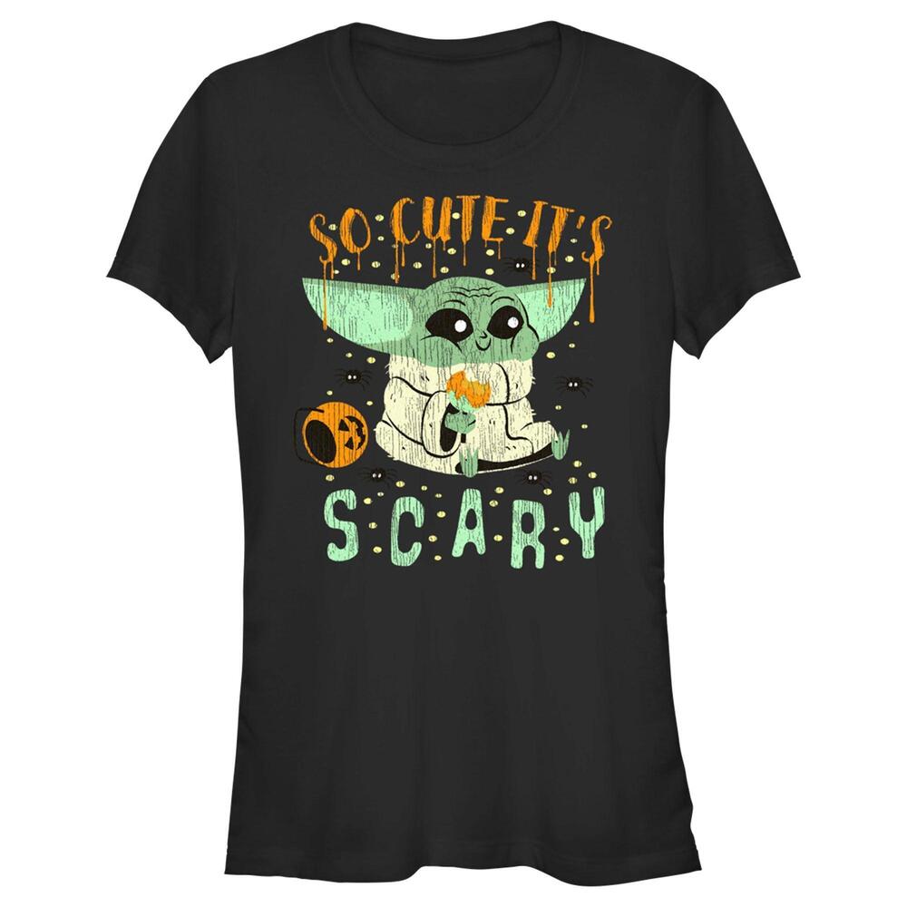 Juniors Star Wars The Mandalorian Halloween So Cute Its Scary Tshirt